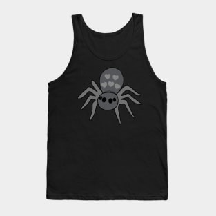 Halloween Spider with Hearts Tank Top